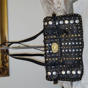 MIU MIU  Studded Leather Shoulder Bag